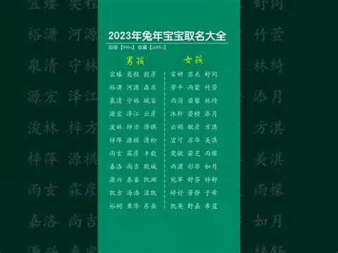 水兔取名|2023兔寶寶取名吉祥＆禁忌用字｜這個字讓寶貝一生不愁吃穿喝 